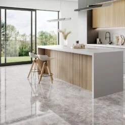 Liberty Floors Agios Cinzento - Lustre Stone 8mm High Gloss Laminate Flooring (225701)