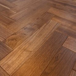 Liberty Floors American Black Walnut - Herringbone Parquet 14mm Engineered Real Wood Flooring (219505) -Liberty Floors american black walnut herringbone parquet 14mm engineered real wood flooring 219505 p85876 196396 image