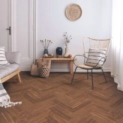 Liberty Floors American Black Walnut - Herringbone Parquet 14mm Engineered Real Wood Flooring (219505) -Liberty Floors american black walnut herringbone parquet 14mm engineered real wood flooring 219505 p85876 196398 image