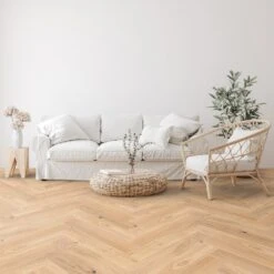 Liberty Floors Bianco Oak - Manor Herringbone Parquet 14mm Engineered Real Wood Flooring (249871) -Liberty Floors bianco oak manor herringbone parquet 14mm engineered real wood flooring 249871 p108538 236056 image