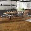 Liberty Floors Bourbon Oak - Manor Herringbone Parquet 14mm Engineered Real Wood Flooring (284293) -Liberty Floors bourbon oak manor herringbone parquet 14mm engineered real wood flooring 284293 p117141 240994 image