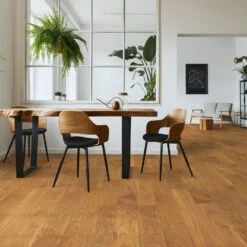 Liberty Floors Butterscotch Oak - Premier 14mm Engineered Real Wood Flooring (182141) -Liberty Floors butterscotch oak premier 14mm engineered real wood flooring 182141 p68606 231368 image