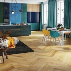 Liberty Floors Caramel Oak - Manor Herringbone Parquet 14mm Engineered Real Wood Flooring (249869) -Liberty Floors caramel oak manor herringbone parquet 14mm engineered real wood flooring 249869 p108536 235969 image
