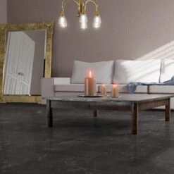 Liberty Floors Dark Pinto - Lustre Stone 8mm High Gloss Laminate Flooring (223767) -Liberty Floors dark pinto lustre stone 8mm high gloss laminate flooring 223767 p89997 207790 image