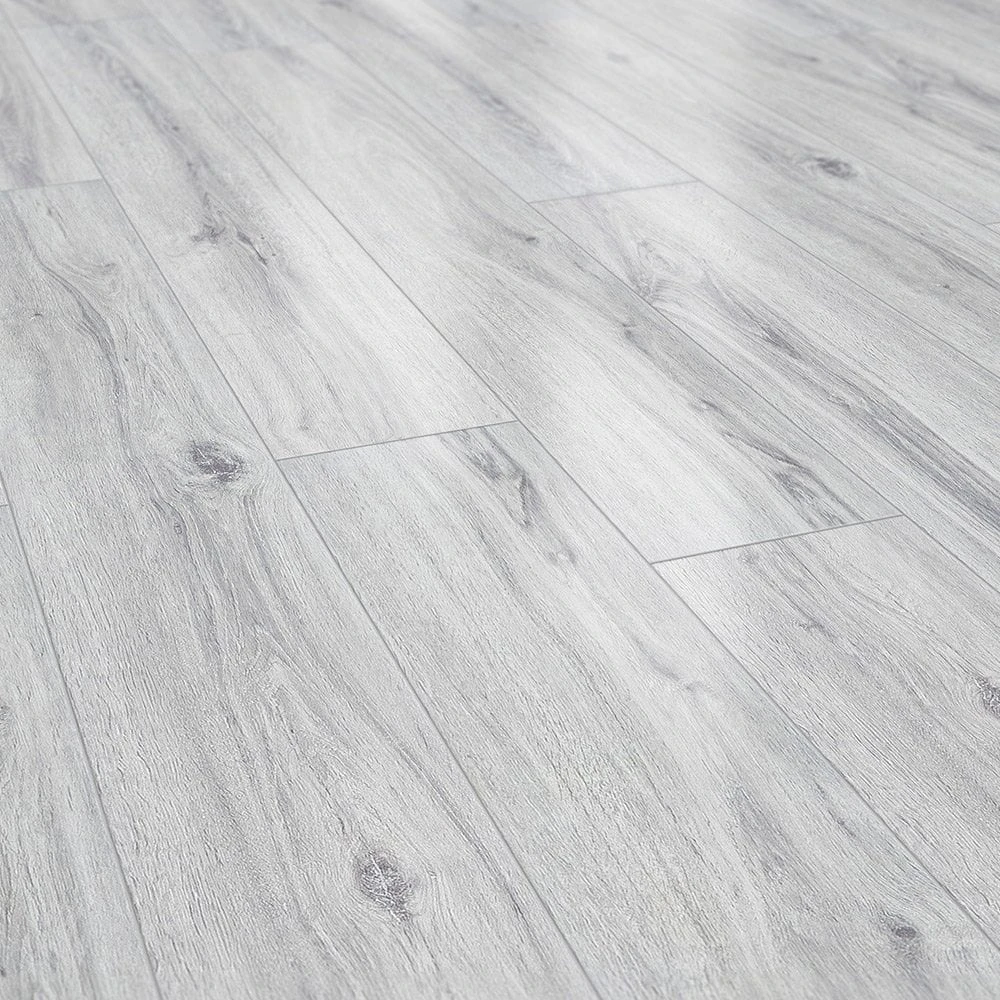Liberty Floors Glacier Oak - Lustre 8mm High Gloss Laminate Flooring (222935) 4 Liberty Floors Glacier Oak - Lustre 8mm High Gloss Laminate Flooring (222935) - Image 2