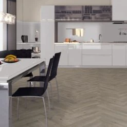 Liberty Floors Grey Oak - Herringbone SPC 5.5mm Rigid Core Vinyl Flooring (219442) -Liberty Floors grey oak herringbone spc 5 5mm rigid core vinyl flooring 219442 p85858 208718 image