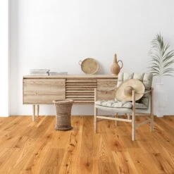 Liberty Floors Natural Oak - Classic 18mm Brushed UV Lacquer Solid Real Wood Flooring (315130) -Liberty Floors natural oak classic 18mm brushed uv lacquer solid real wood flooring 315130 p119216 242705 image