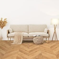 Liberty Floors Natural Oak Oiled - Chevron 15mm Engineered Real Wood Flooring (249204) -Liberty Floors natural oak oiled chevron 15mm engineered real wood flooring 249204 p108330 236671 image