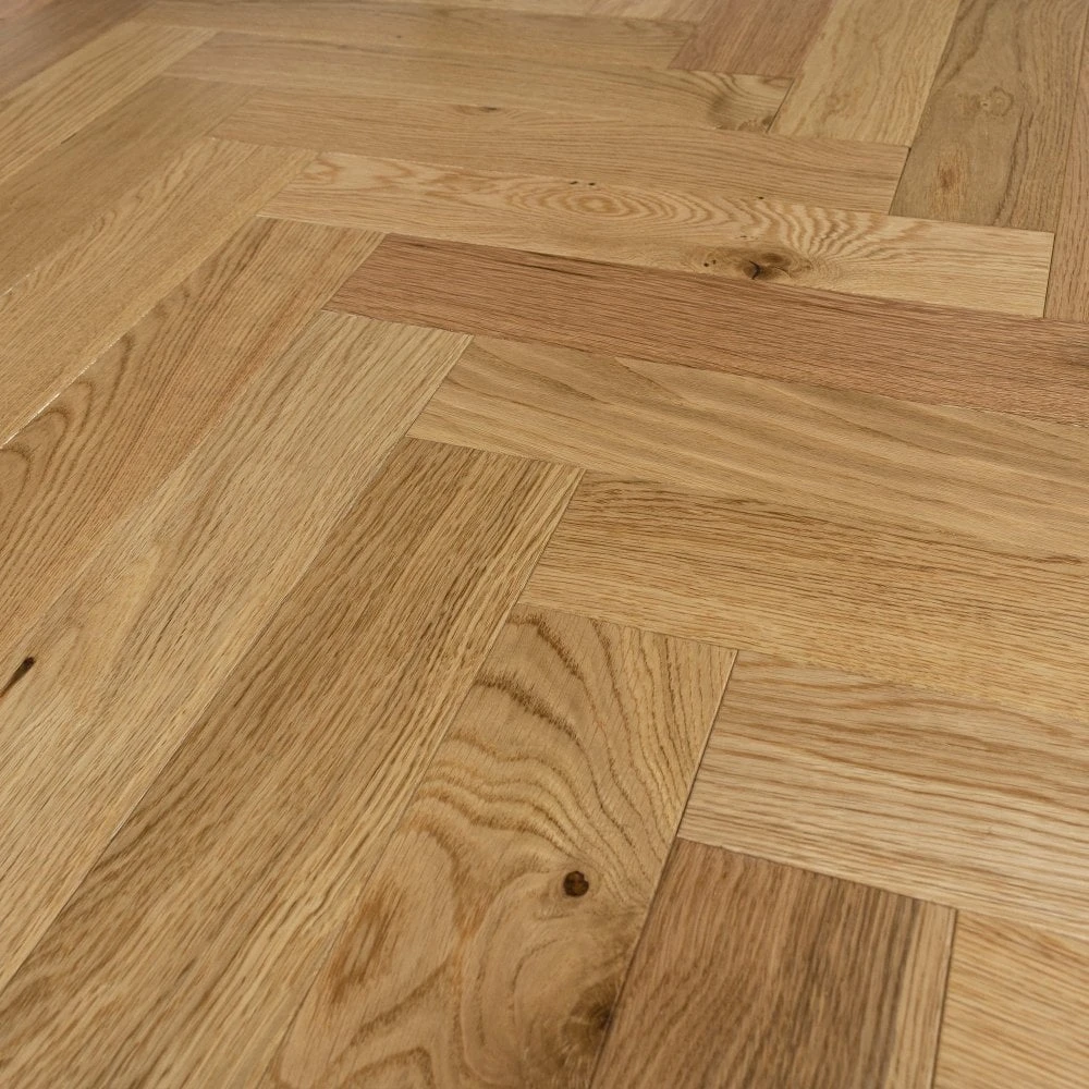 Liberty Floors Natural Oak Smoked - Herringbone Parquet 14mm Engineered Real Wood Flooring (219385) 4 Liberty Floors Natural Oak Smoked - Herringbone Parquet 14mm Engineered Real Wood Flooring (219385) - Image 2