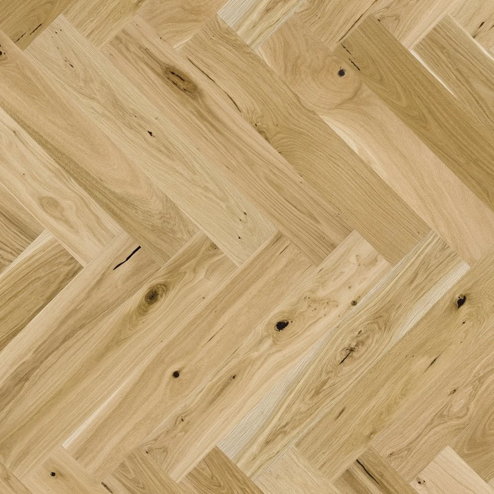 Liberty Floors Rustic Oak - Manor Herringbone Parquet 14mm Engineered Real Wood Flooring (284292) 4 Liberty Floors Rustic Oak - Manor Herringbone Parquet 14mm Engineered Real Wood Flooring (284292) - Image 2