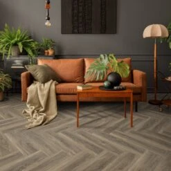 Liberty Floors Signature Oak - Lifestyle SPC Herringbone 5.5mm Rigid Core Vinyl Flooring (324719)