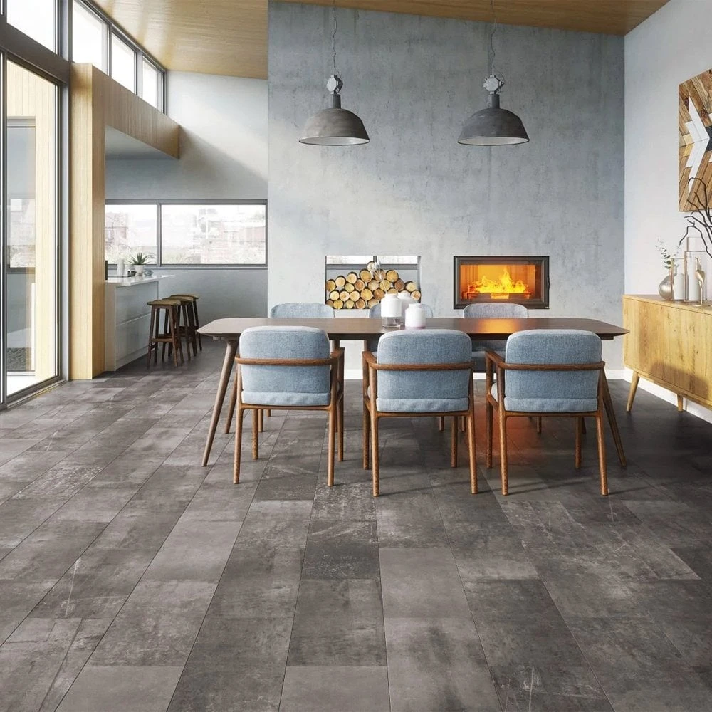 Liberty Floors Weathered Graphite - Universo 8mm Laminate Flooring (263467) 3 Liberty Floors Weathered Graphite - Universo 8mm Laminate Flooring (263467)