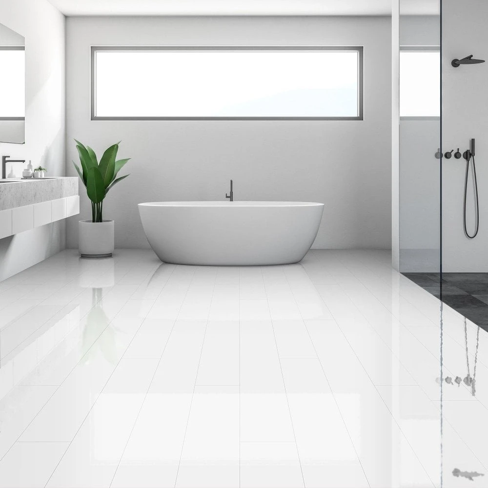 Liberty Floors White - Lustre SPC 6mm Rigid Core Vinyl Flooring (250941) 6 Liberty Floors White - Lustre SPC 6mm Rigid Core Vinyl Flooring (250941) - Image 4