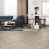 Liberty Floors White Oak Smoked - Chevron 15mm Engineered Real Wood Flooring (324685) -Liberty Floors white oak smoked chevron 15mm engineered real wood flooring 324685 p119851 243530 image